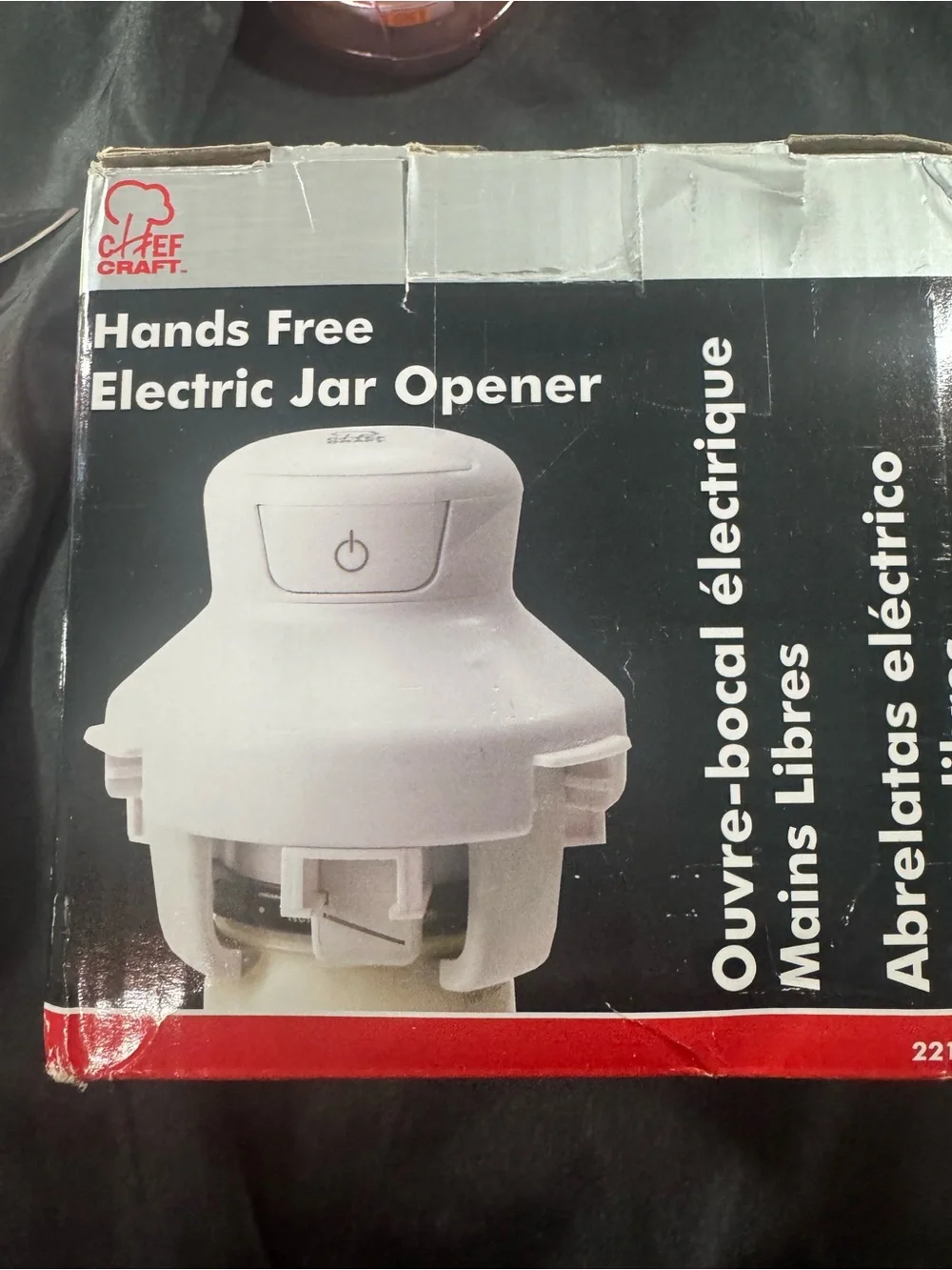 Electric Jar Opener Hands-Free Automatic Lid Remover for Seniors or Arthritis